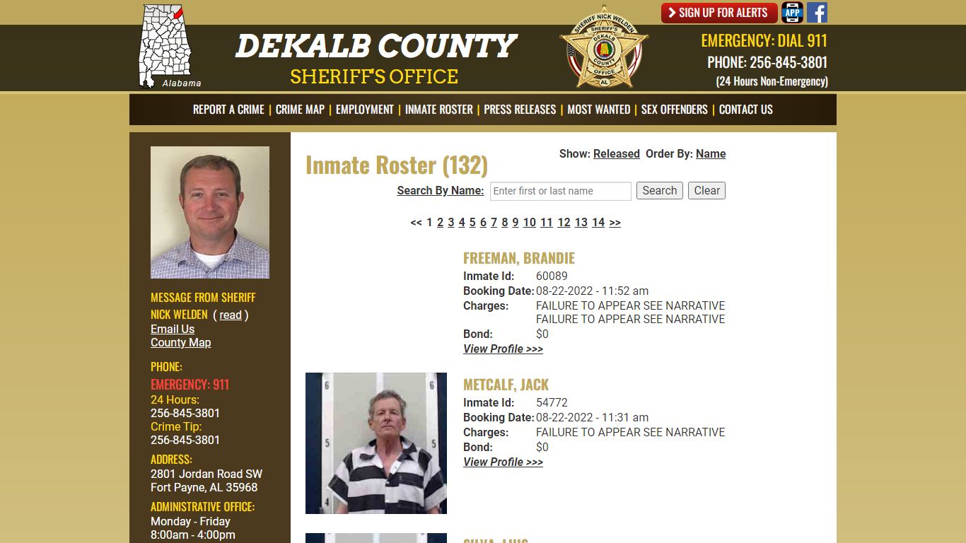 Inmate Roster - Current Inmates Booking Date Descending - DeKalb County ...
